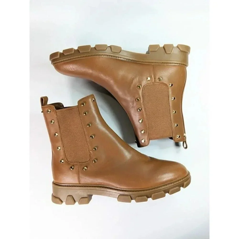 Michael Kors Women's Ridley Studded Lug-Sole Chelsea Booties Size 9 (MSRP $225) - Picture 8 of 12